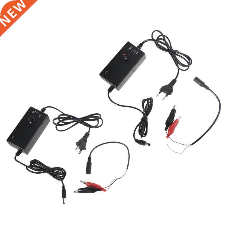 AC 100-240V to DC 3V-12V Adjustable Power Supply Adapter Wit