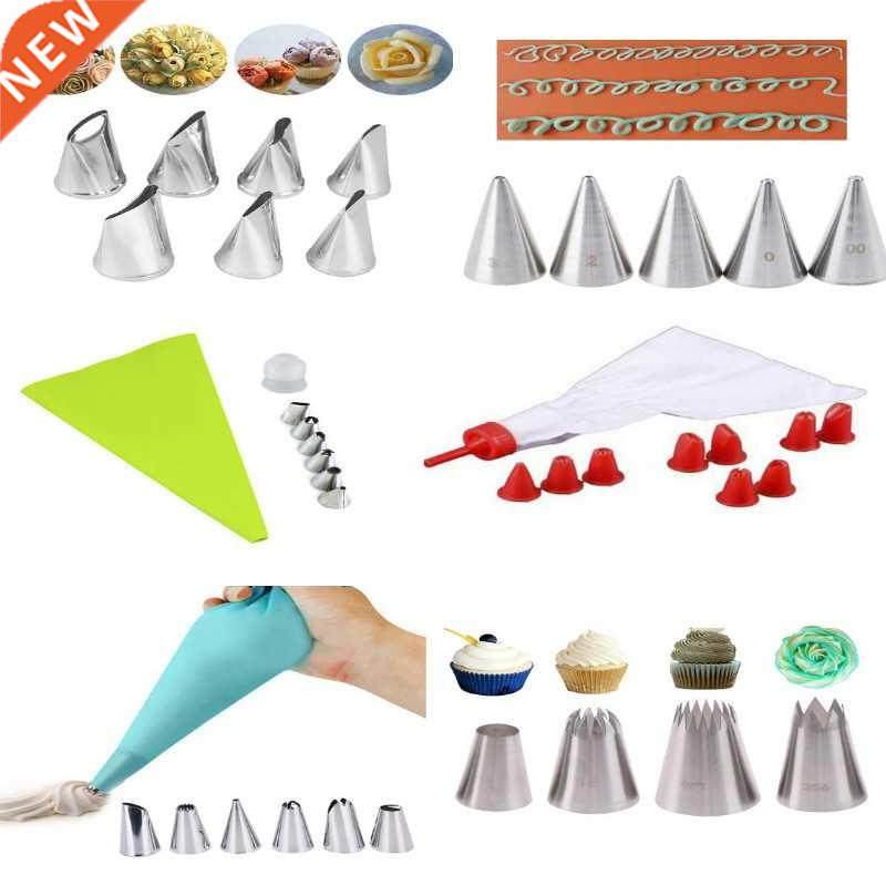 3-24pcs Icing Piping Pastry Nozzle Tips Baking Tools Cream C