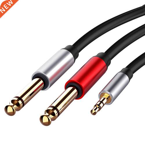Jack Cable 3.5mm to Double 6.35mm Aux Cable 2mono 6.5 Jack t