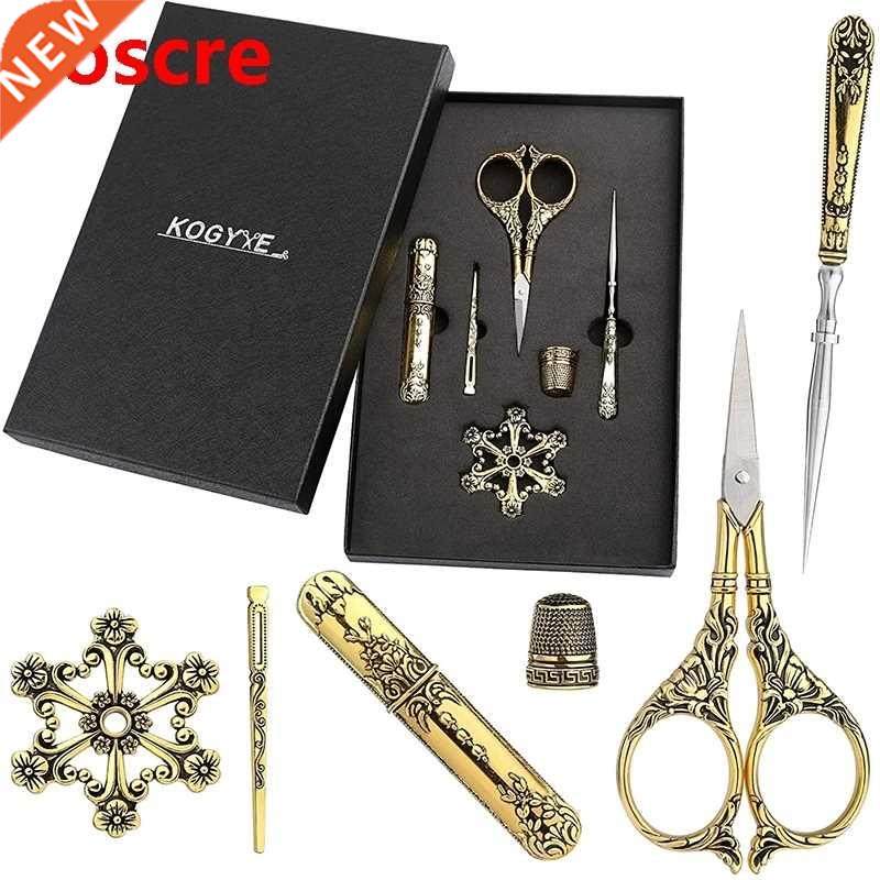 Gold Tailor Scissors DIY Sewing Needlework European Style Em
