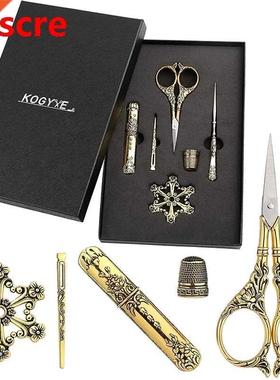 Gold Tailor Scissors DIY Sewing Needlework European Style Em