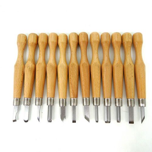 Steel Solid Zelkova Woodcut knife scorper Engraving Carving