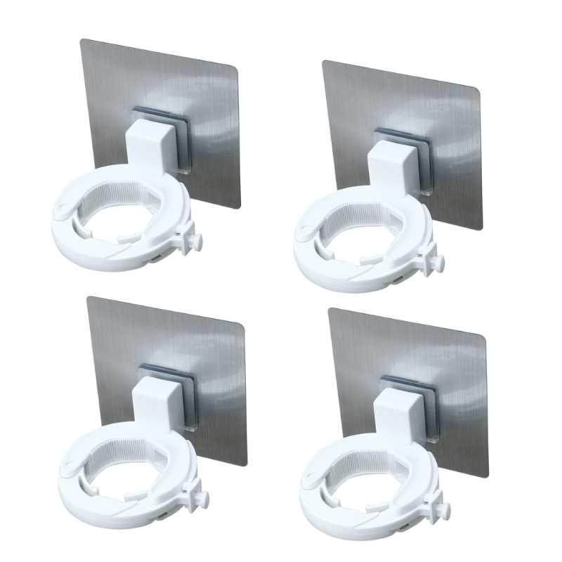 896B Soap Pump Bottle Dispenser Holder Stand 4 Pcs Self-Adhe