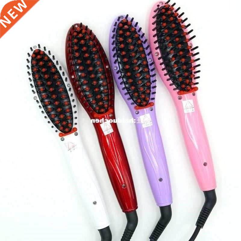 Women Hot Hair Straightener Comb Electric Iron Hair Brush St