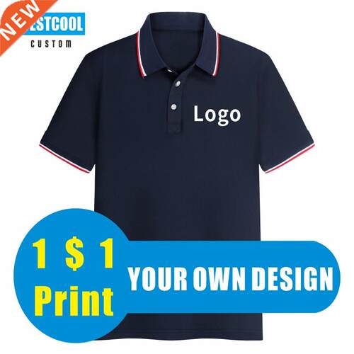 9 Colors Short Sleeve Custom Polo Shirt Logo Embriodery Per