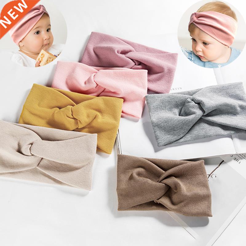 Spring Autumn Baby Headband Soft Elastic Cotton Baby Girl He