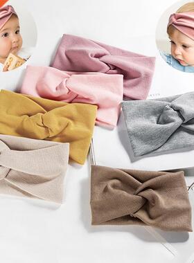 Spring Autumn Baby Headband Soft Elastic Cotton Baby Girl He