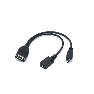 2 In 1 OTG Y Splitter Usb Adapter Micro Usb Host Power To M