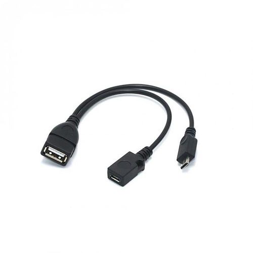2 In 1 OTG Y Splitter Usb Adapter Micro Usb Host Power To M