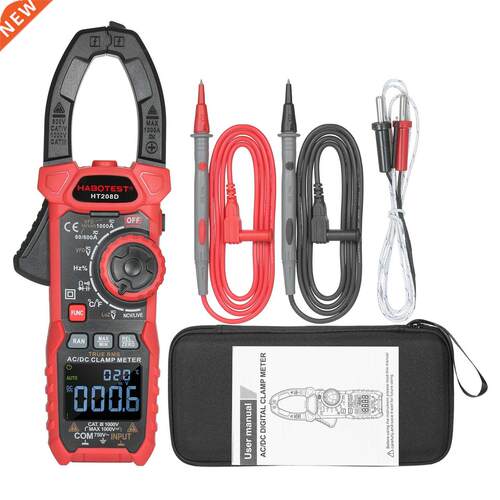 HT208 Digital Clamp Meter 1000V Amp 1000A Auto Manual Range