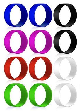12 Pcs Silicone Bands For Sublimation Tumbler Alternative Sh