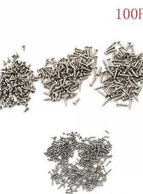 100pcs Screws Nuts M2 Flat Round Head Fit Hinges Countersunk