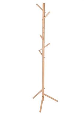 Clothes Rack Free Standing Wood Coat Rack Stand Hat Hanger w