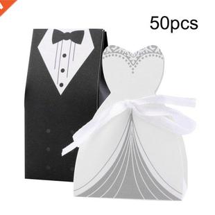 50pcs Wedding decoration bride groom candy boxes Wedding Fav