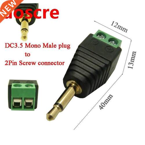 100Pcs .5mm Mono Audio Jack connector DC plug .5mm Adapte