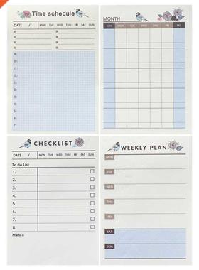 60 Sheets/pad Creative Diary Weekly Plan Memo Pad To Do List