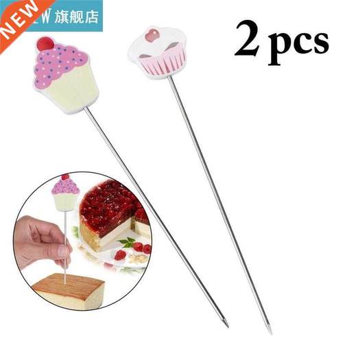2pcs Cake Baking Needle Cake Teer Cartoon Cupcake ainles