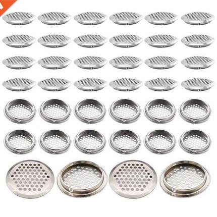 40Pcs Circular Air Vents 2.1 Inch(53Mm) Soffit Vents Stainle