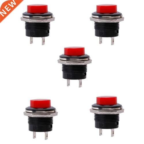 5Pcs 16mm AC125V 6A R13-507 OFF/ON Momentary Self-reset Swit