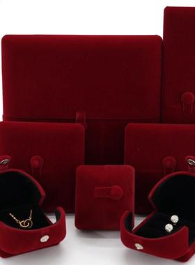 Double open jewelry box wedding ring box Pel Necklace E