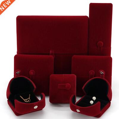 Double open jewelry box wedding ring box Pel Necklace E