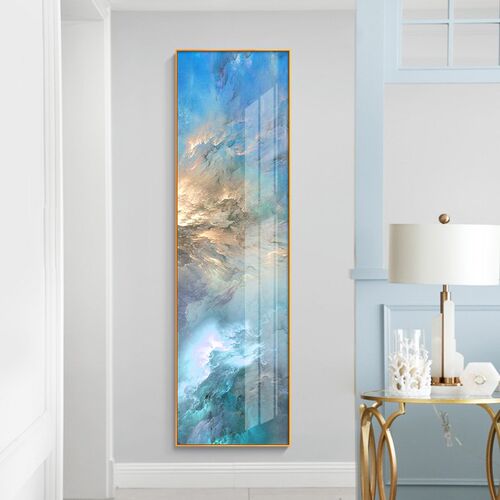 Abstract Landscape Sky Colorful Clouds Canvas Painting Poste