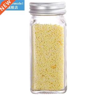 1pc Transparent Seasoning Bottle Reusable Clear Glass Spice