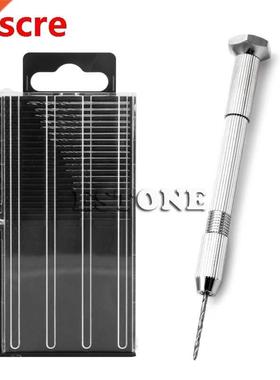 Mini Spiral Hand Manual Drill Chuck Twist Pin Vise Bits Kits