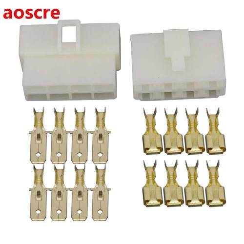 All New 8 Pin DJ7081-6.-11/21 ABS Plastic Electrical Wire C