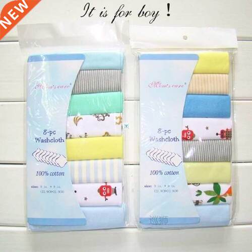 8pCs CoTToN NeWBorN WashCloTh Wipe CloTh BaBy BaTh ToWel Fee