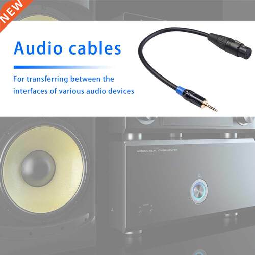 3.5mm Male to XLR Female Audio Cable Adapter for Cannon Ster