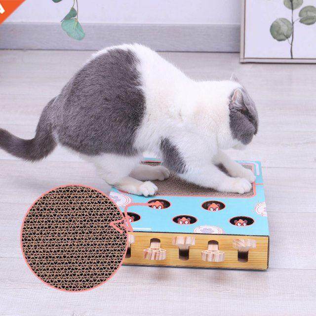 Cat Toys Corrugated Paper Cat Scratch Board Nest Interactive