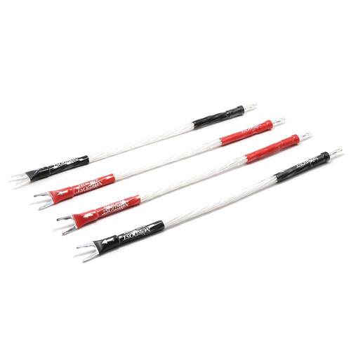 4Pcs ODIN 7N Silver plated interconnect audio jump cable wit