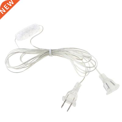 AC Power Extension Cable 110V 220V Transparent Standard Swit