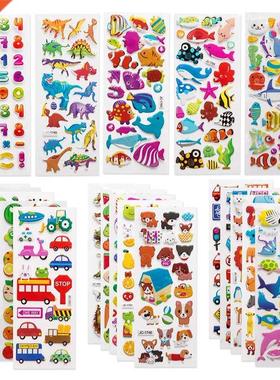 D Stickers for Kids Toddlers 20/8 Different Sheets D Puff