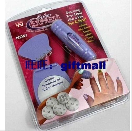 salon express diy design kit professional nail art stamp