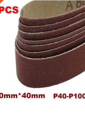 10Pcs 40x760mm Abrasive Sanding Belts P40-1000 Coarse To Fin