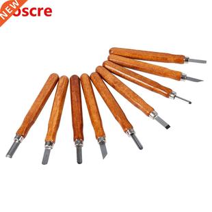 3/6/9Pcs Wood Carving Tool Knife Mini Chisel Steel With Hand