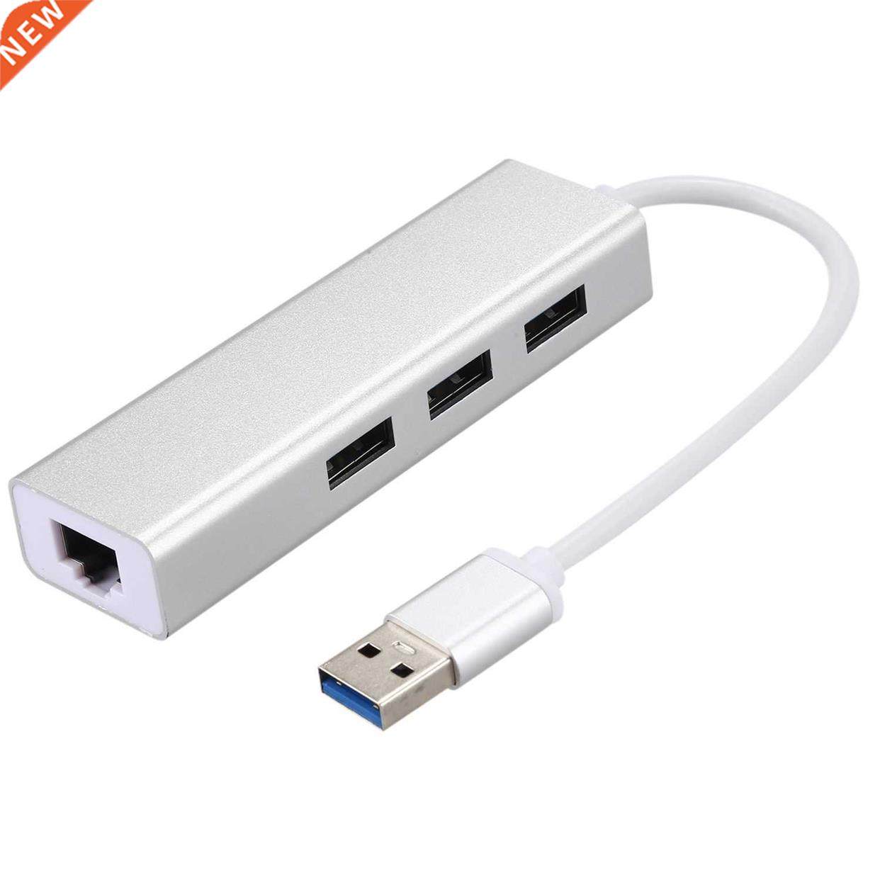 USB .0 Gigabit Ethernet Adapter With  Port Hub to RJ45 Lan