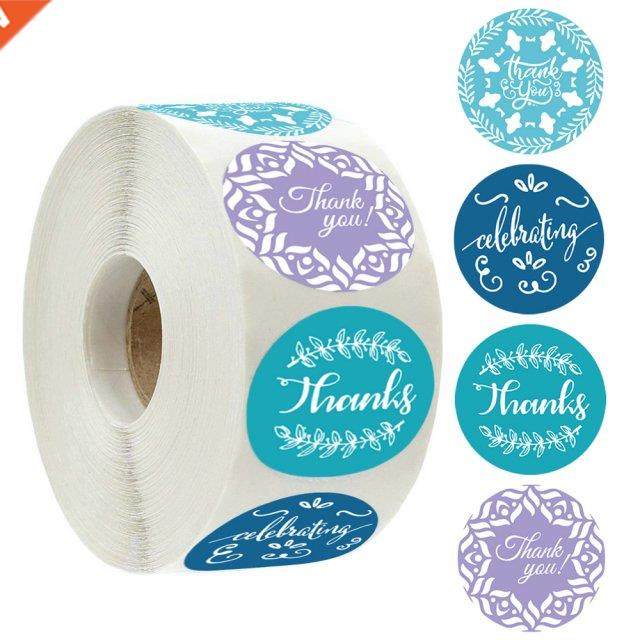 Round Paper Thank You Stickers Scrapbooking -500pcs 1inch