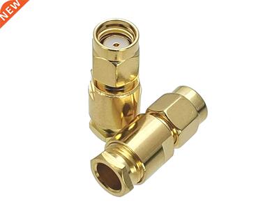 10Pcs Connector RP-SMA RPSMA Male jack clamp RG58 RG142 LMR1