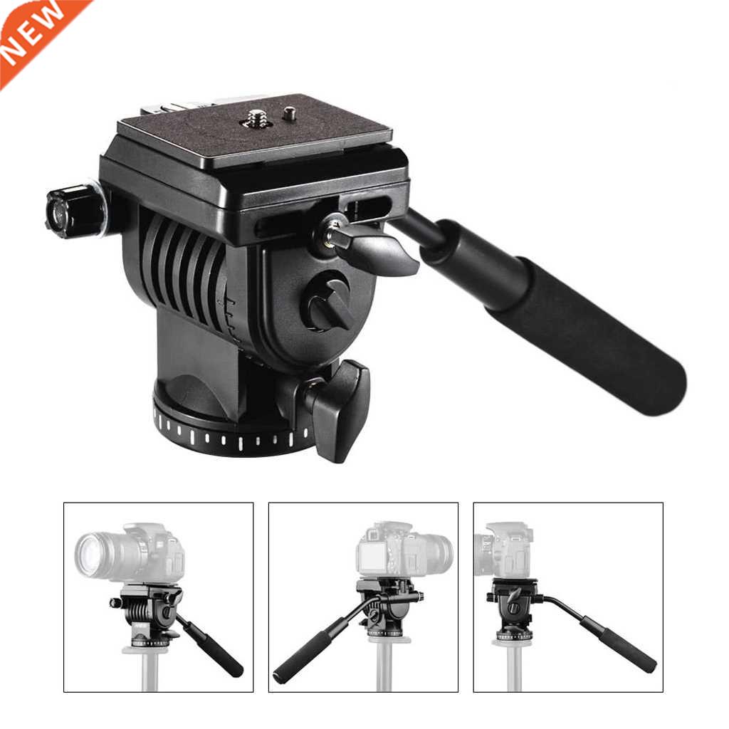 Video Fluid Head w/ Handle Quick Release Plates For Canon Ni