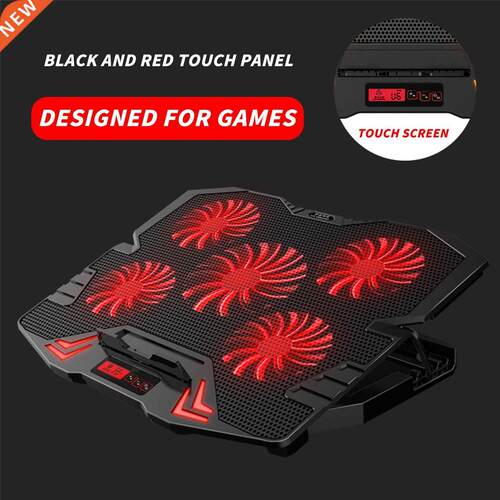 K5 Notebook Radiator Gaming Laptop Cooler Five Fan Two USB P