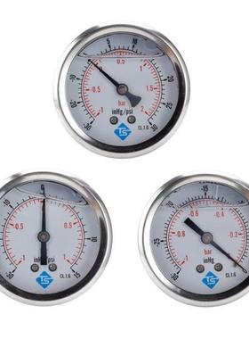 1/4 BSP Back Compound Pressure Vacuum Gauge Glycerine Filled