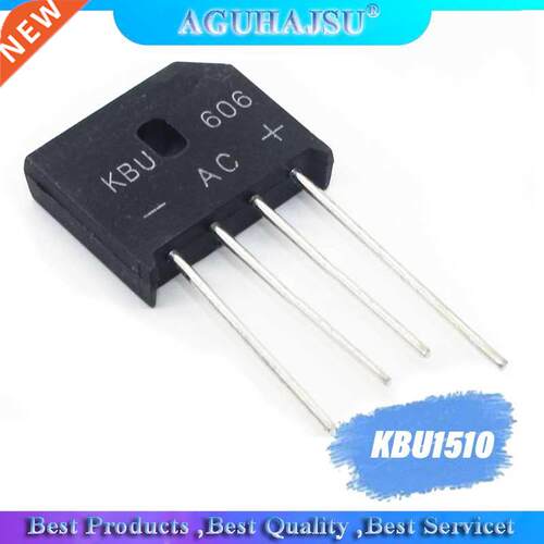 5PCS KBU1510 KBU-1510 15A1000V rectfer brdge stack flat