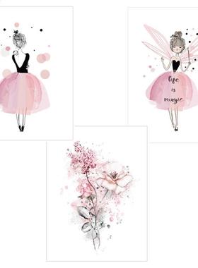 3pcs Kids Room Decor Pictures Baby Girls Bedroom Picture Nur