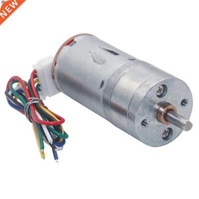Motor 6V 210RPM Encoder Motor GM25-370 DC Gear Motor 1:34 12