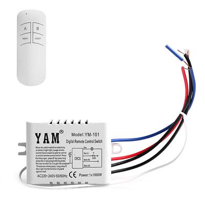 220V 1/2/ ON/OFF Ways Wireless Lamp Remote Control Switch R