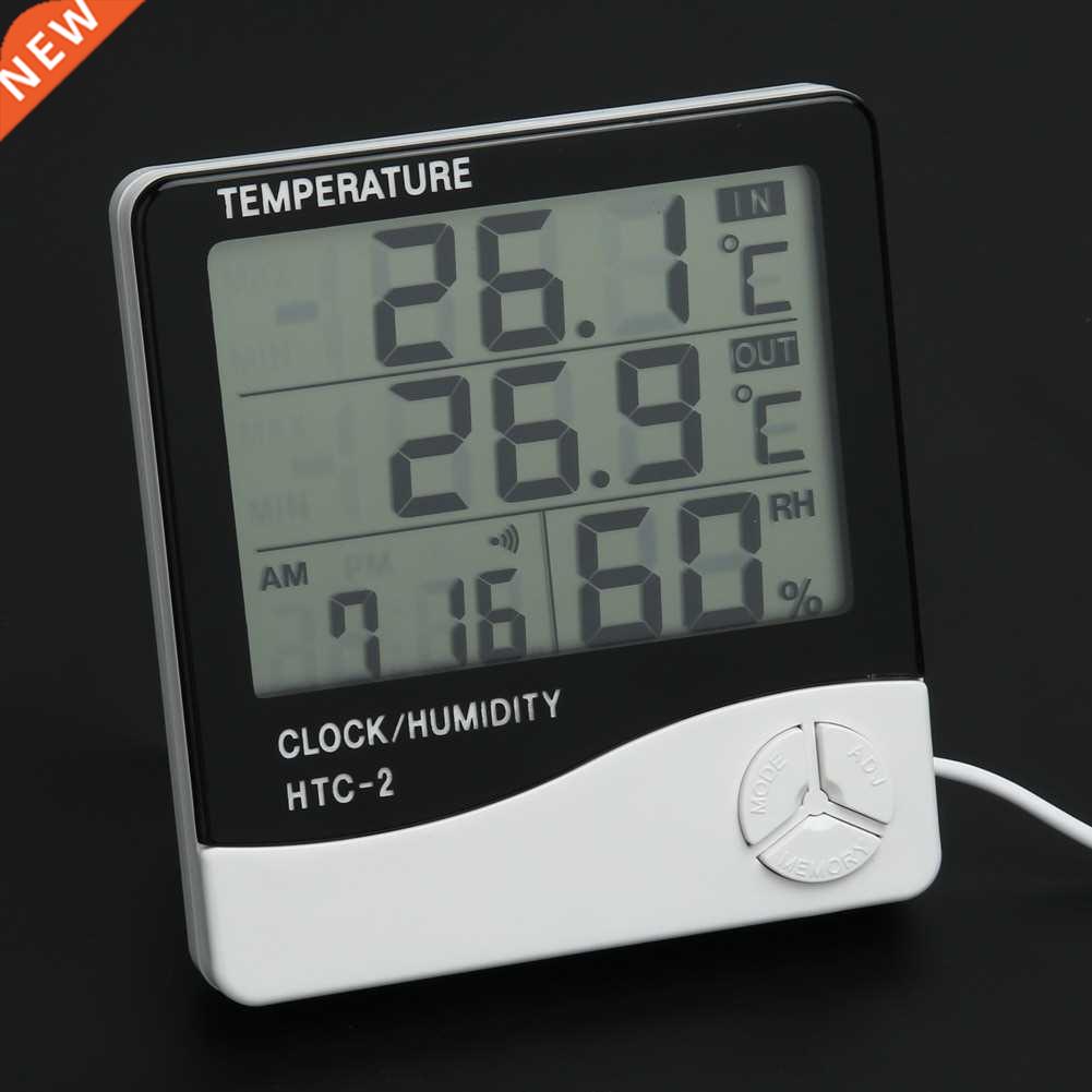 LCD Humidity Meter Weather Station Alm Clock