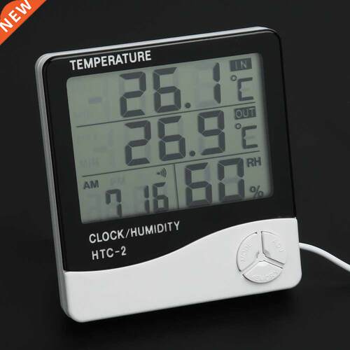LCD Humidity Meter Weather Station Alm Clock